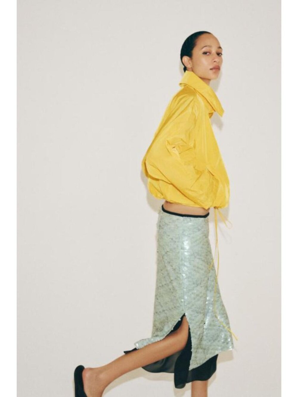 ZARA ZW COLLECTION SEQUINED SKIRT 2787/116/982